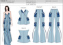 make detailed tech pack and fashion flats